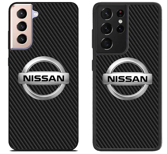 Nissan Logo Carbon Samsung Galaxy S21 | S21 FE | S21+ | S21 Ultra Case
