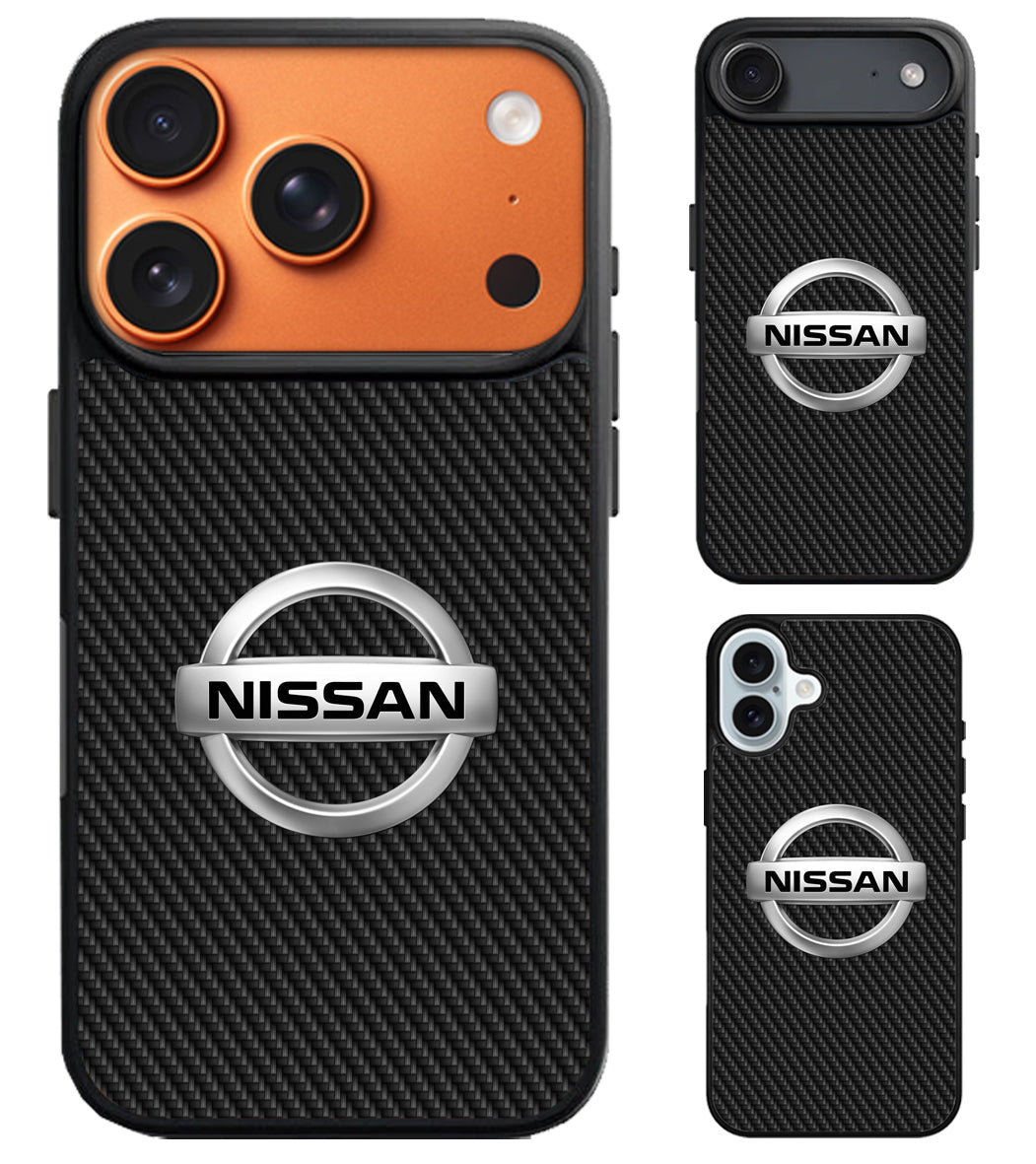 Nissan Logo Carbon iPhone Air | iPhone 17 | 17 Pro | 17 Pro Max Case