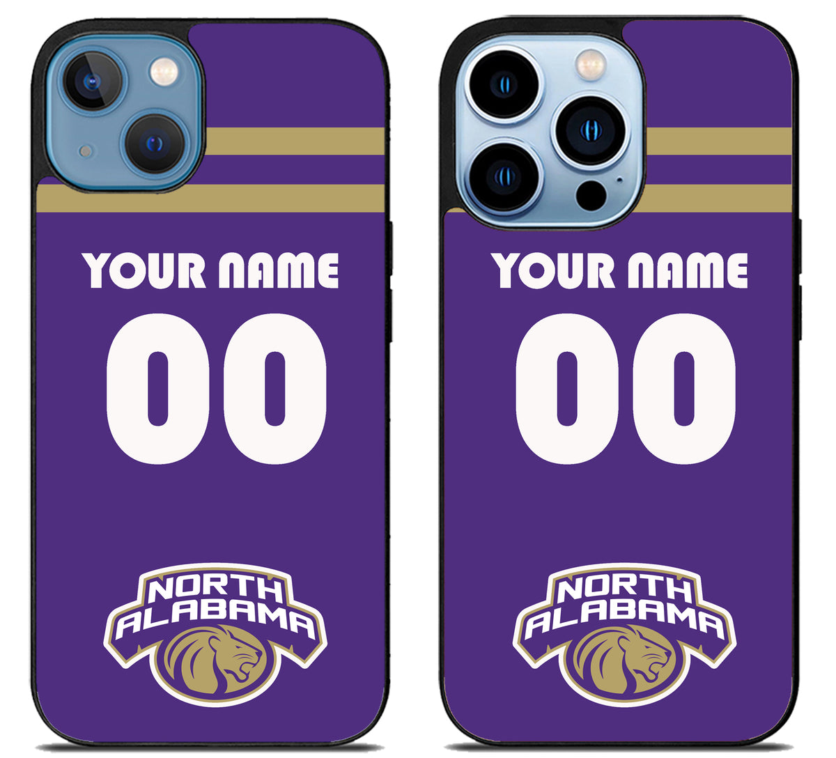 Custom Personalized North Alabama Lions iPhone 13 | 13 Mini | 13 Pro | 13 Pro Max Case
