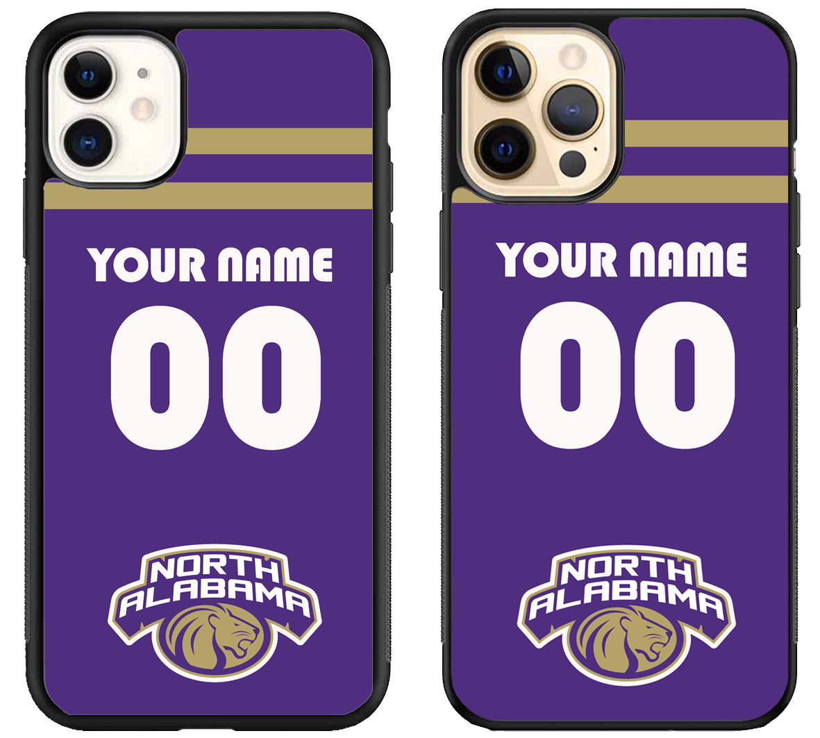 Custom Personalized North Alabama Lions iPhone 12 | 12 Mini | 12 Pro | 12 Pro Max Case