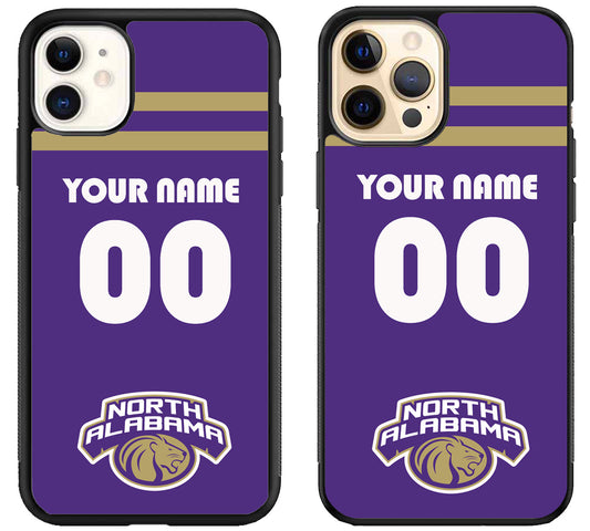 Custom Personalized North Alabama Lions iPhone 12 | 12 Mini | 12 Pro | 12 Pro Max Case