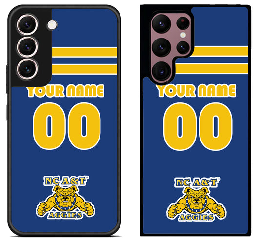Custom Personalized North Carolina A&T Aggies Samsung Galaxy S22 | S22+ | S22 Ultra Case