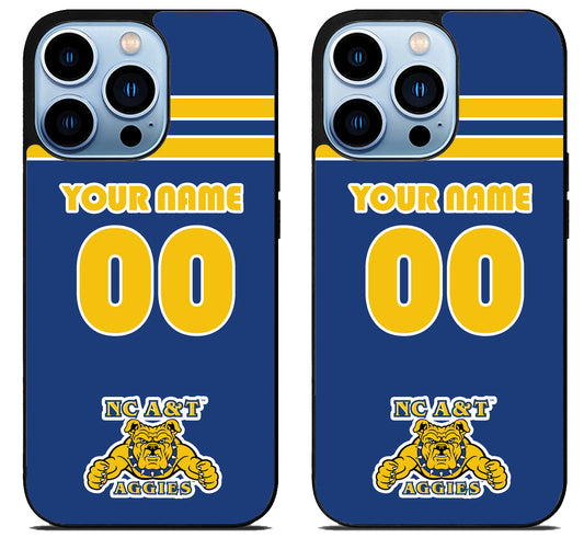 Custom Personalized North Carolina A&T Aggies iPhone 15 Pro | iPhone 15 Pro Max Case
