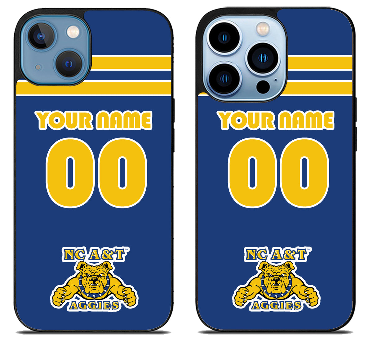 Custom Personalized North Carolina A&T Aggies iPhone 13 | 13 Mini | 13 Pro | 13 Pro Max Case