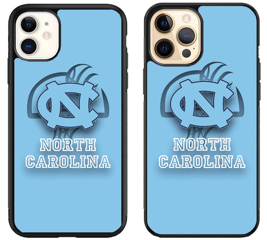 North Carolina Tar Heels Background iPhone 12 | 12 Mini | 12 Pro | 12 Pro Max Case