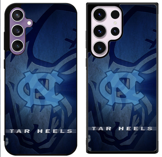 North Carolina Tar Heels Logo Background Samsung Galaxy S24 | S24+ | S24 Ultra Case