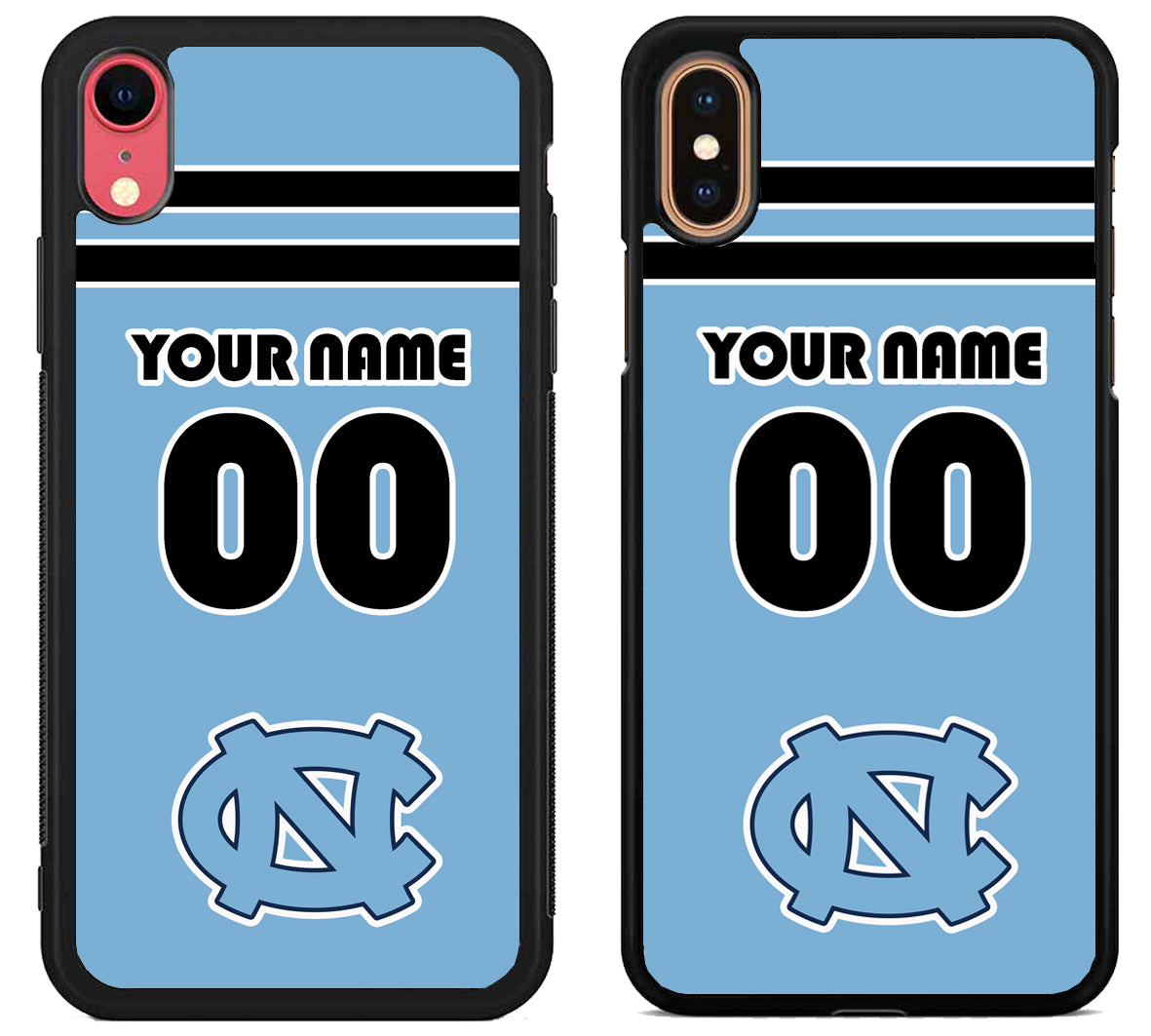 Custom Personalized North Carolina Tar Heels iPhone X | Xs | Xr | Xs Max Case
