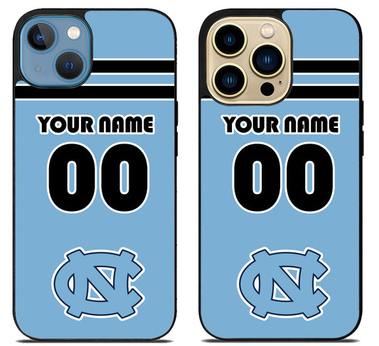 Custom Personalized North Carolina Tar Heels iPhone 14 | 14 Plus | 14 Pro | 14 Pro Max Case