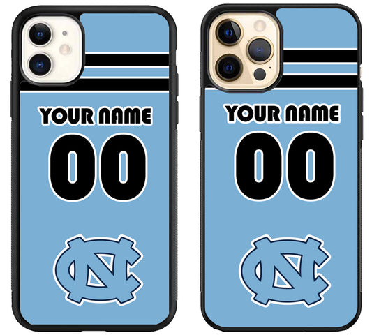 Custom Personalized North Carolina Tar Heels iPhone 12 | 12 Mini | 12 Pro | 12 Pro Max Case