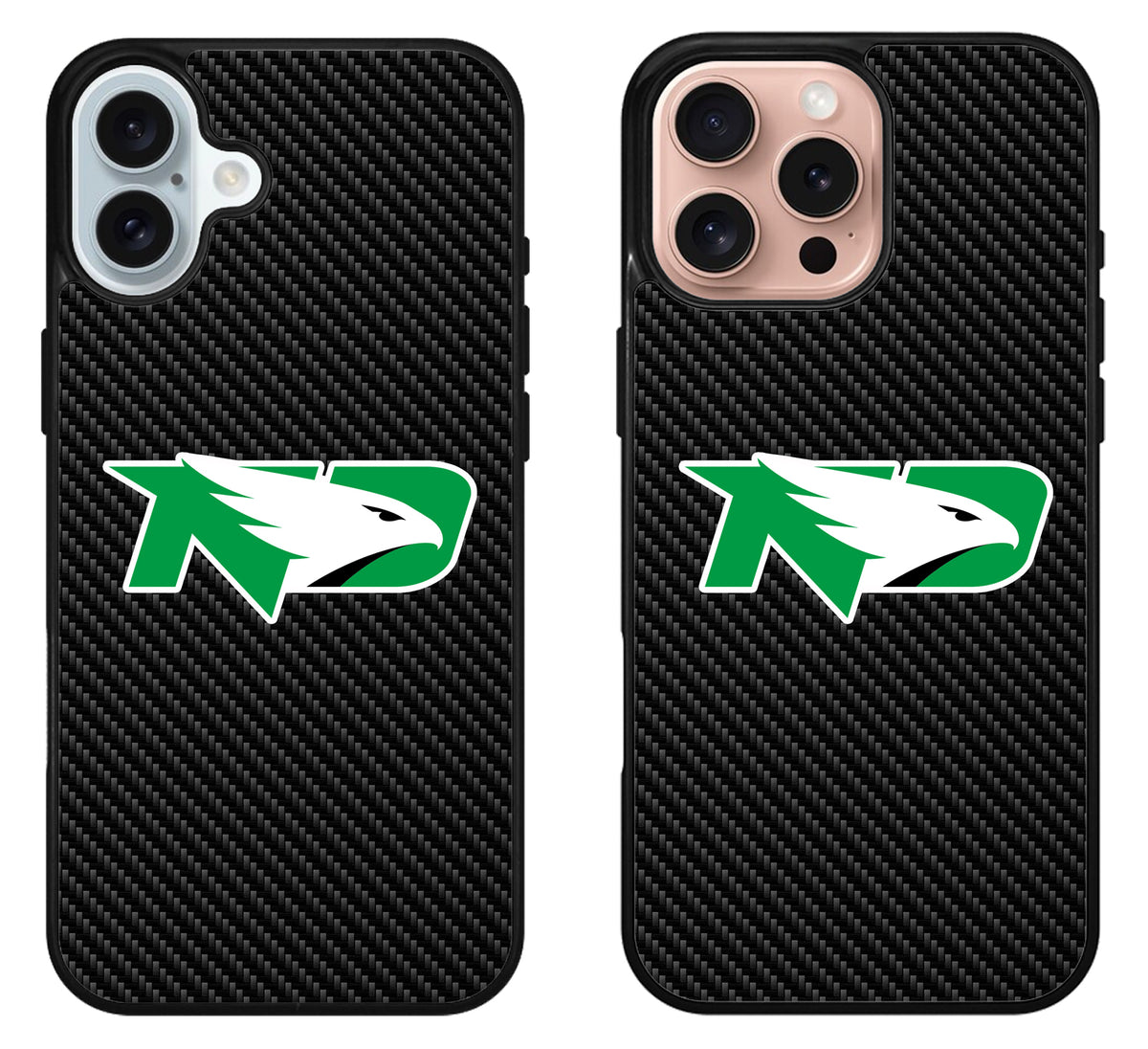 North Dakota Fighting Hawks Carbon iPhone 16 | 16 Plus | 16 Pro | 16 Pro Max Case