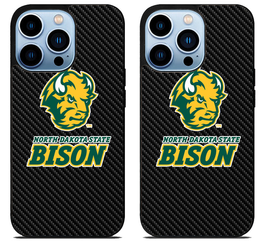 North Dakota State Bison Carbon iPhone 15 Pro | iPhone 15 Pro Max Case