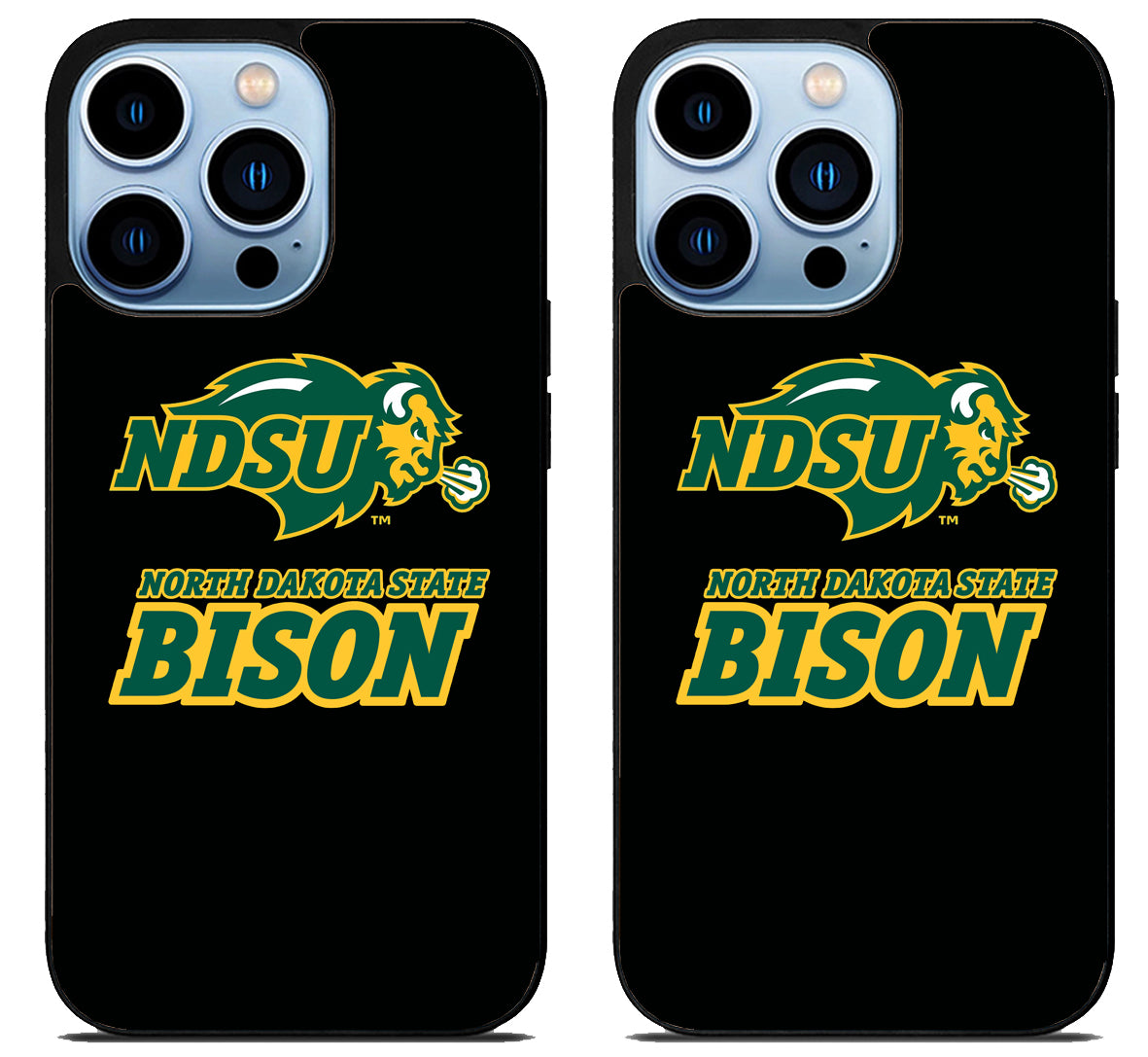 North Dakota State Bison University Black iPhone 15 Pro | iPhone 15 Pro Max Case