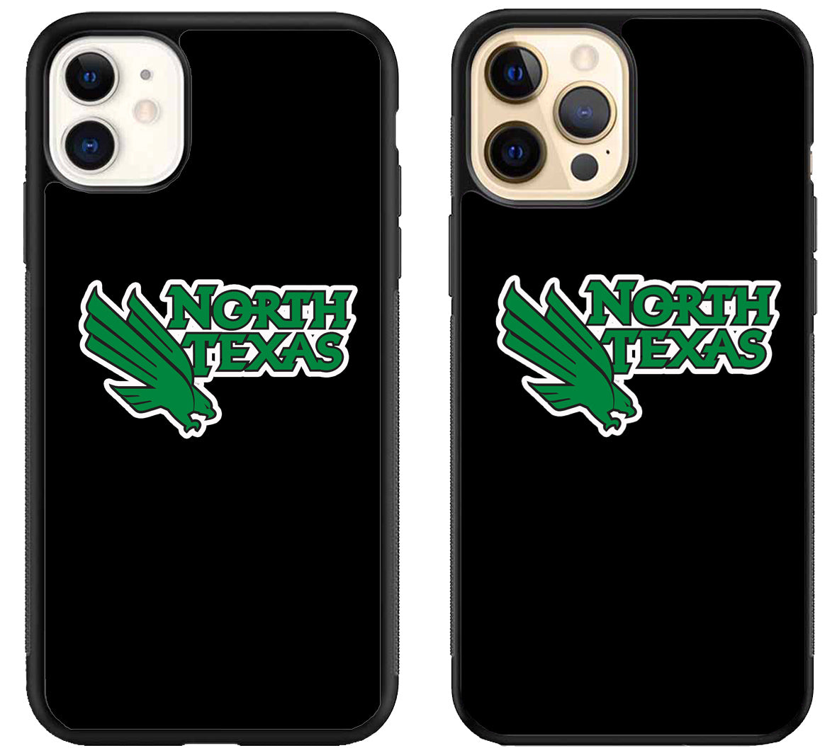North Texas Mean Green Black iPhone 12 | 12 Mini | 12 Pro | 12 Pro Max Case