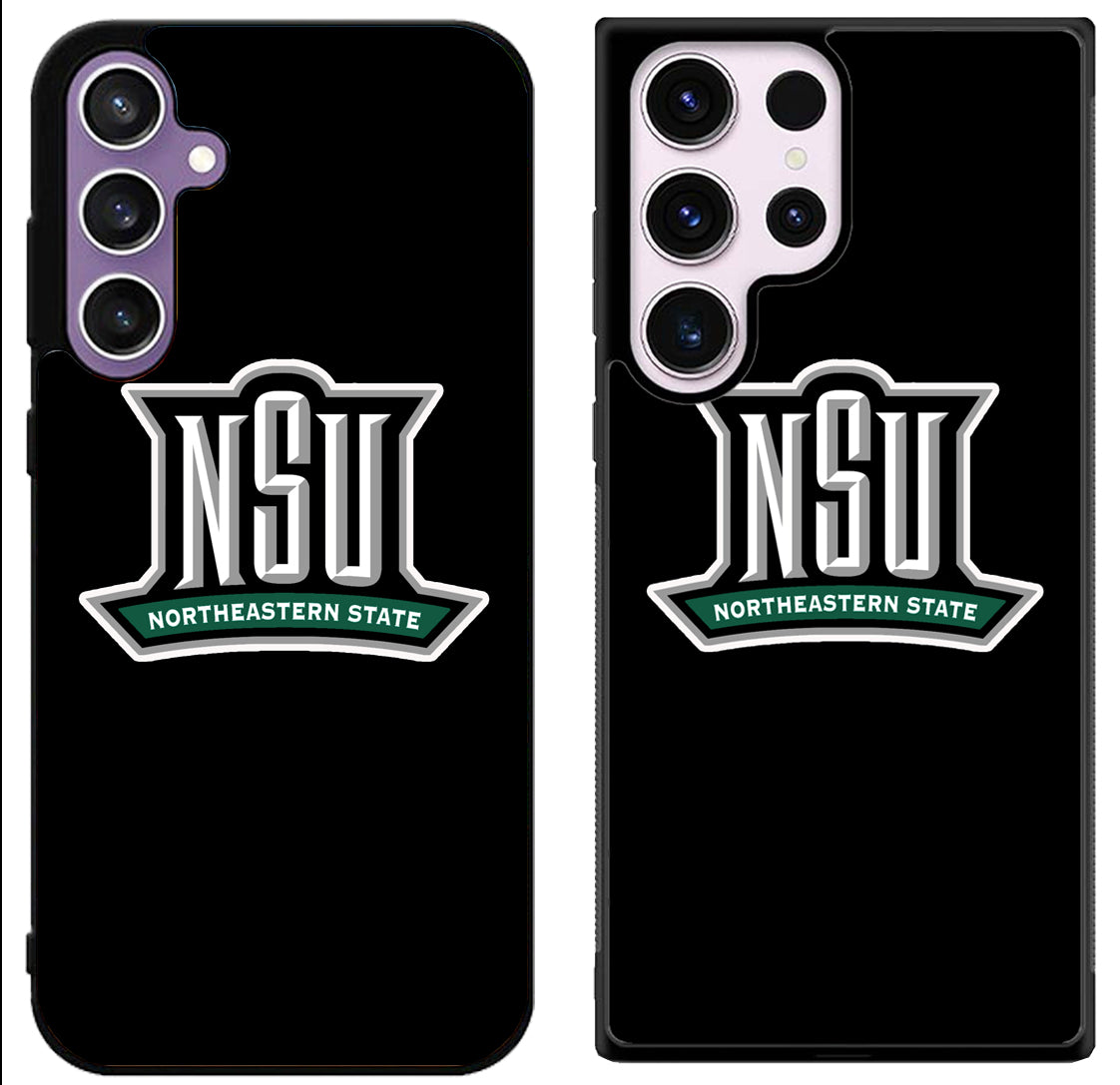 Northeastern State RiverHawks Black Samsung Galaxy S24 | S24+ | S24 Ultra Case