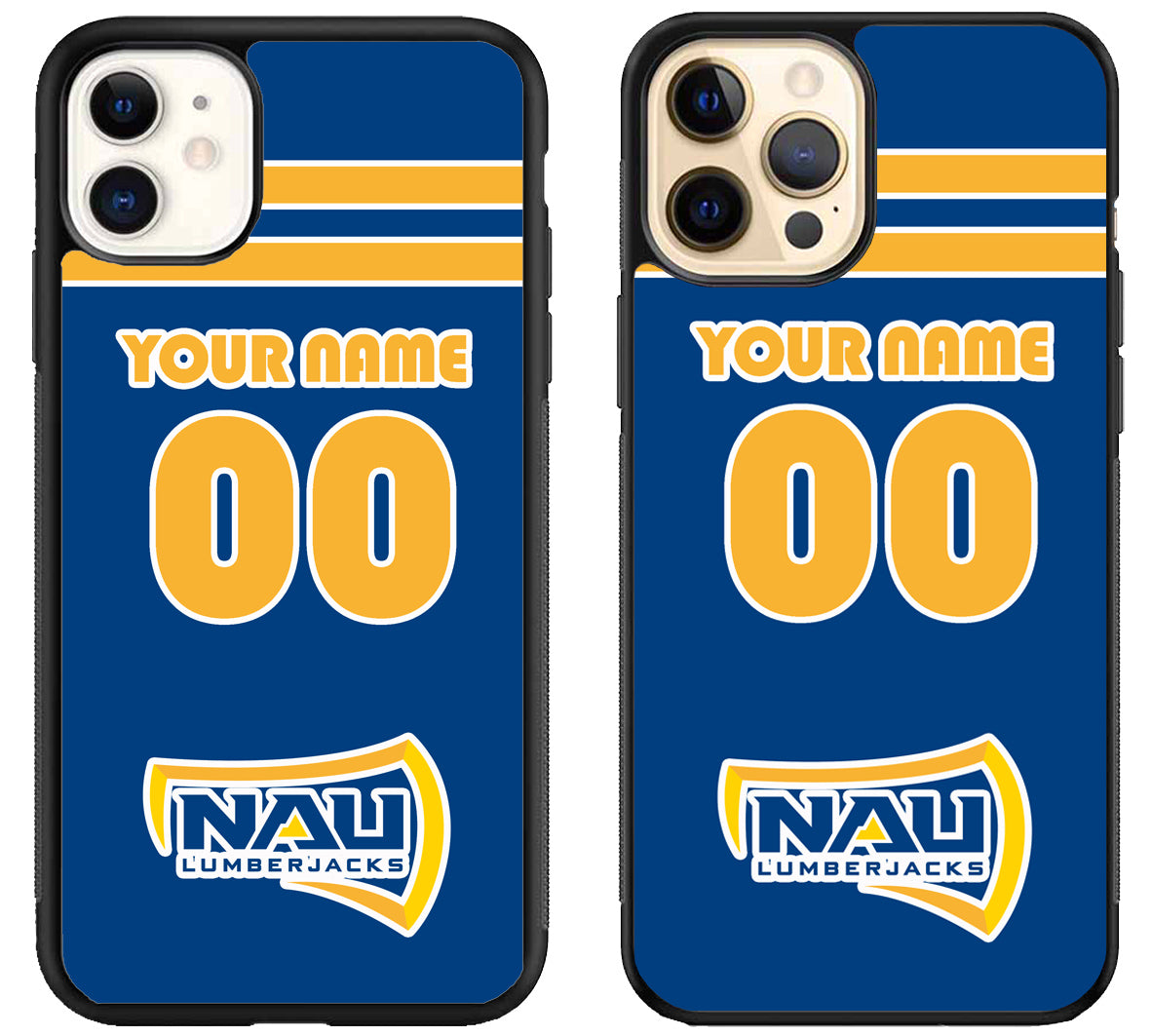 Custom Personalized Northern Arizona Lumberjacks iPhone 12 | 12 Mini | 12 Pro | 12 Pro Max Case