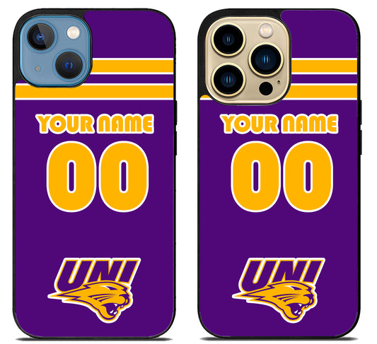 Custom Personalized Northern Iowa Panthers iPhone 14 | 14 Plus | 14 Pro | 14 Pro Max Case