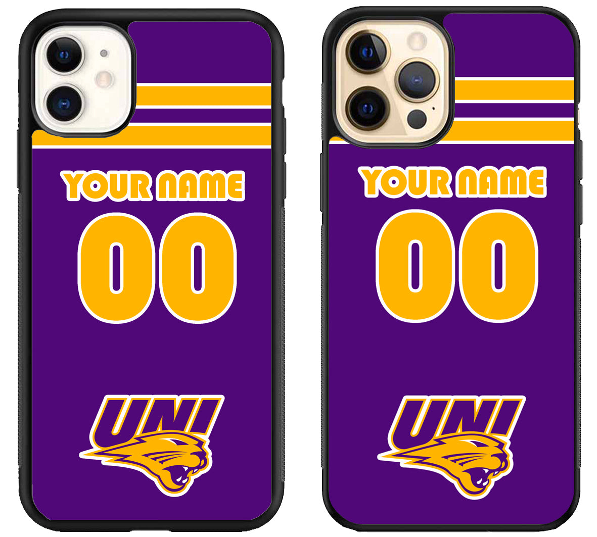 Custom Personalized Northern Iowa Panthers iPhone 12 | 12 Mini | 12 Pro | 12 Pro Max Case