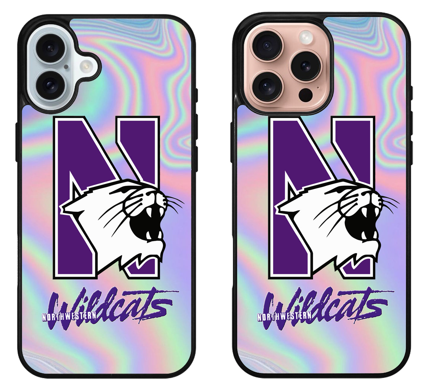 Northwestern Wildcats Holographic iPhone 16 | 16 Plus | 16 Pro | 16 Pro Max Case