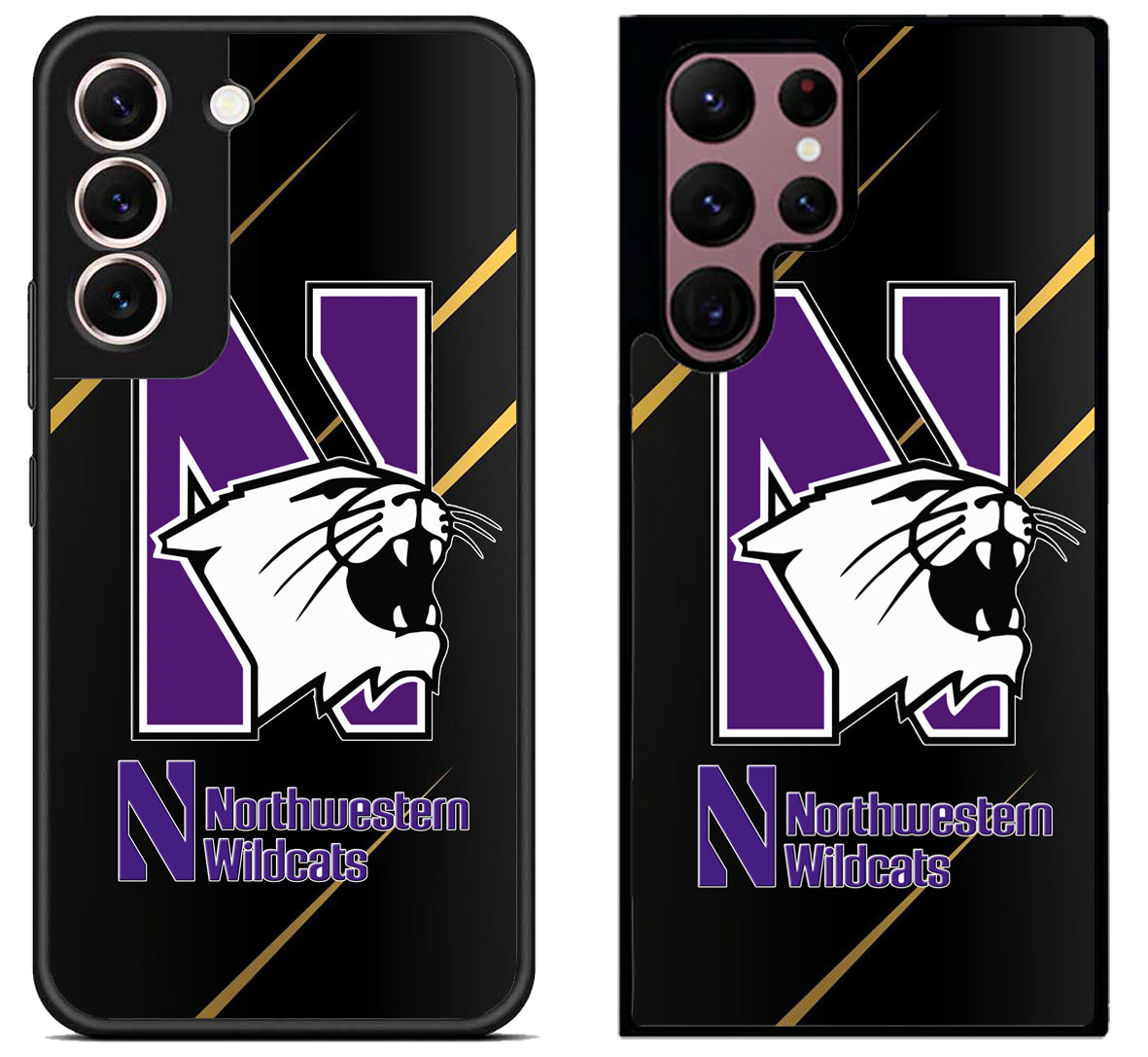 Northwestern Wildcats Metallic Samsung Galaxy S22 | S22+ | S22 Ultra Case