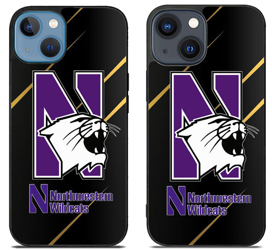 Northwestern Wildcats Metallic iPhone 15 | iPhone 15 Plus Case