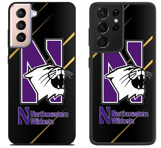 Northwestern Wildcats Metallic Samsung Galaxy S21 | S21 FE | S21+ | S21 Ultra Case
