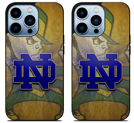 Notre Dame Fighting Irish Background iPhone 15 Pro | iPhone 15 Pro Max Case