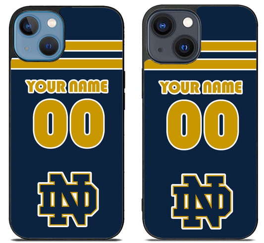 Custom Personalized Notre Dame Fighting Irish iPhone 15 | iPhone 15 Plus Case