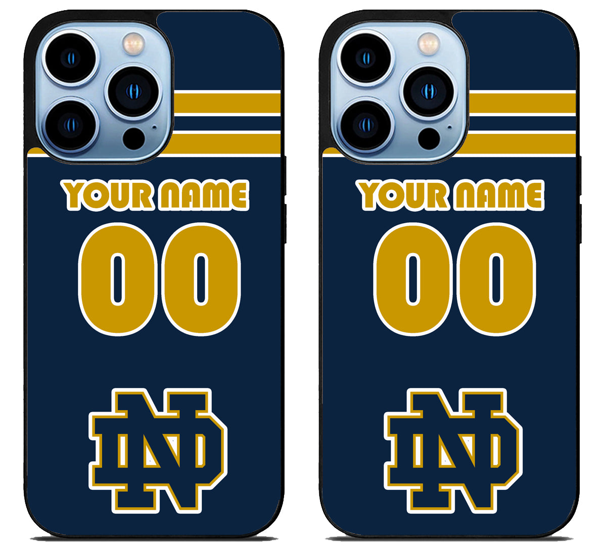 Custom Personalized Notre Dame Fighting Irish iPhone 15 Pro | iPhone 15 Pro Max Case