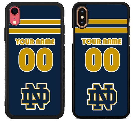 Custom Personalized Notre Dame Fighting Irish iPhone X | Xs | Xr | Xs Max Case