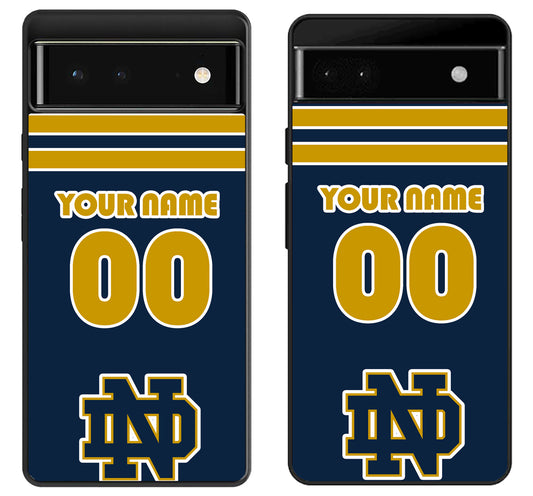 Custom Personalized Notre Dame Fighting Irish Google Pixel 6 | 6A | 6 Pro Case