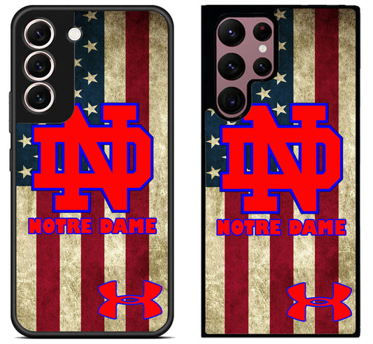 Notre Dame US Flag Samsung Galaxy S22 | S22+ | S22 Ultra Case