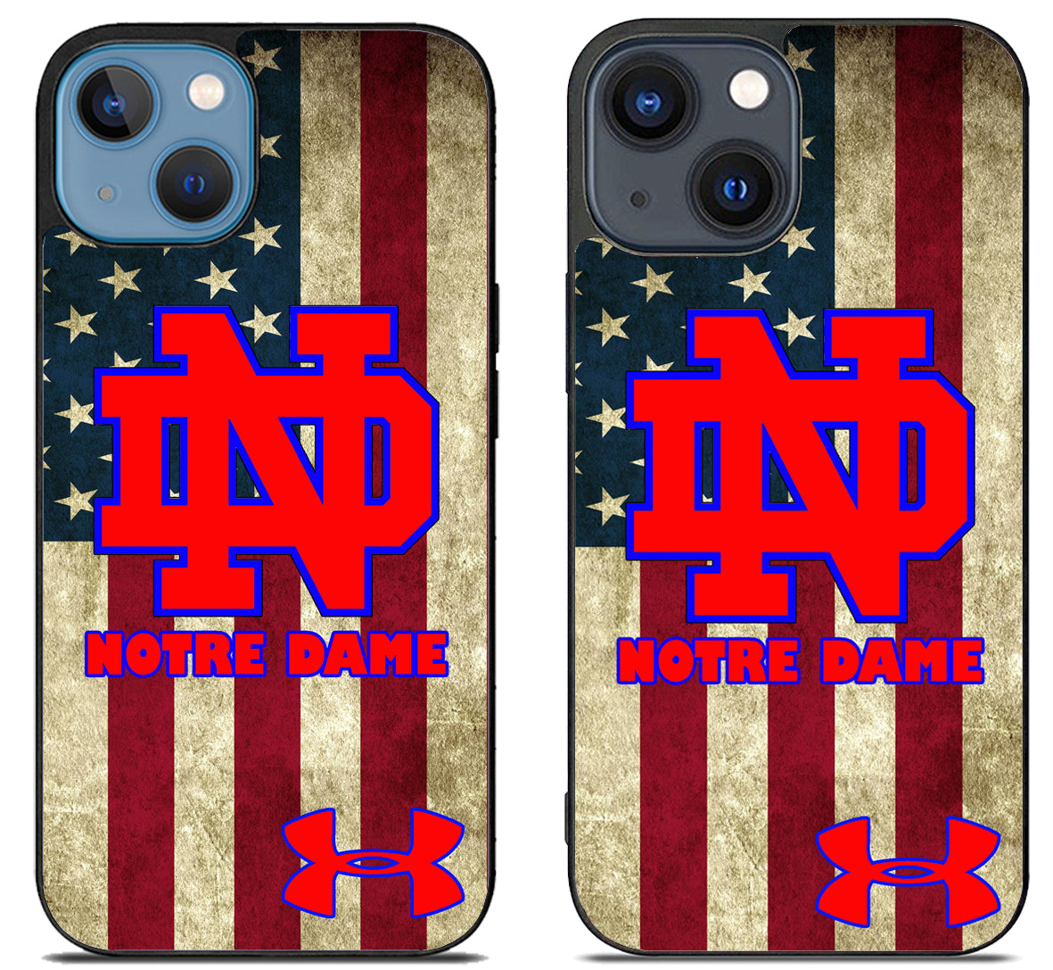 Notre Dame US Flag iPhone 15 | iPhone 15 Plus Case