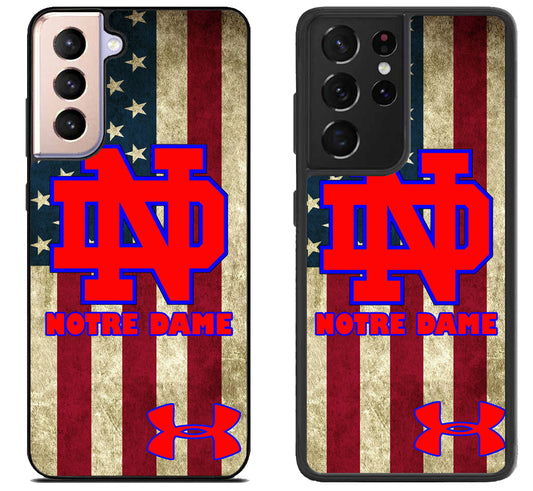 Notre Dame US Flag Samsung Galaxy S21 | S21 FE | S21+ | S21 Ultra Case