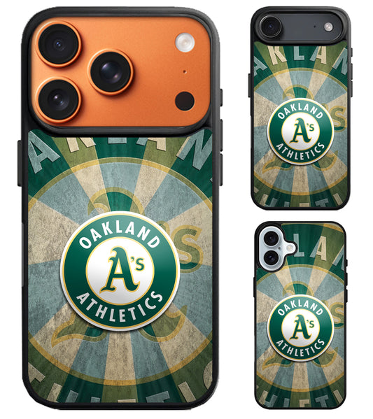 Oakland Athletics Background iPhone Air | iPhone 17 | 17 Pro | 17 Pro Max Case
