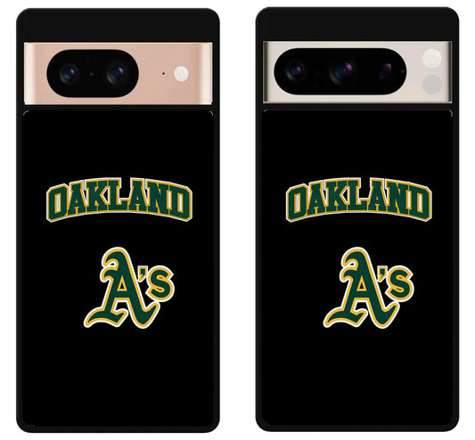 Oakland Athletics Black Google Pixel 8 | 8 Pro Case