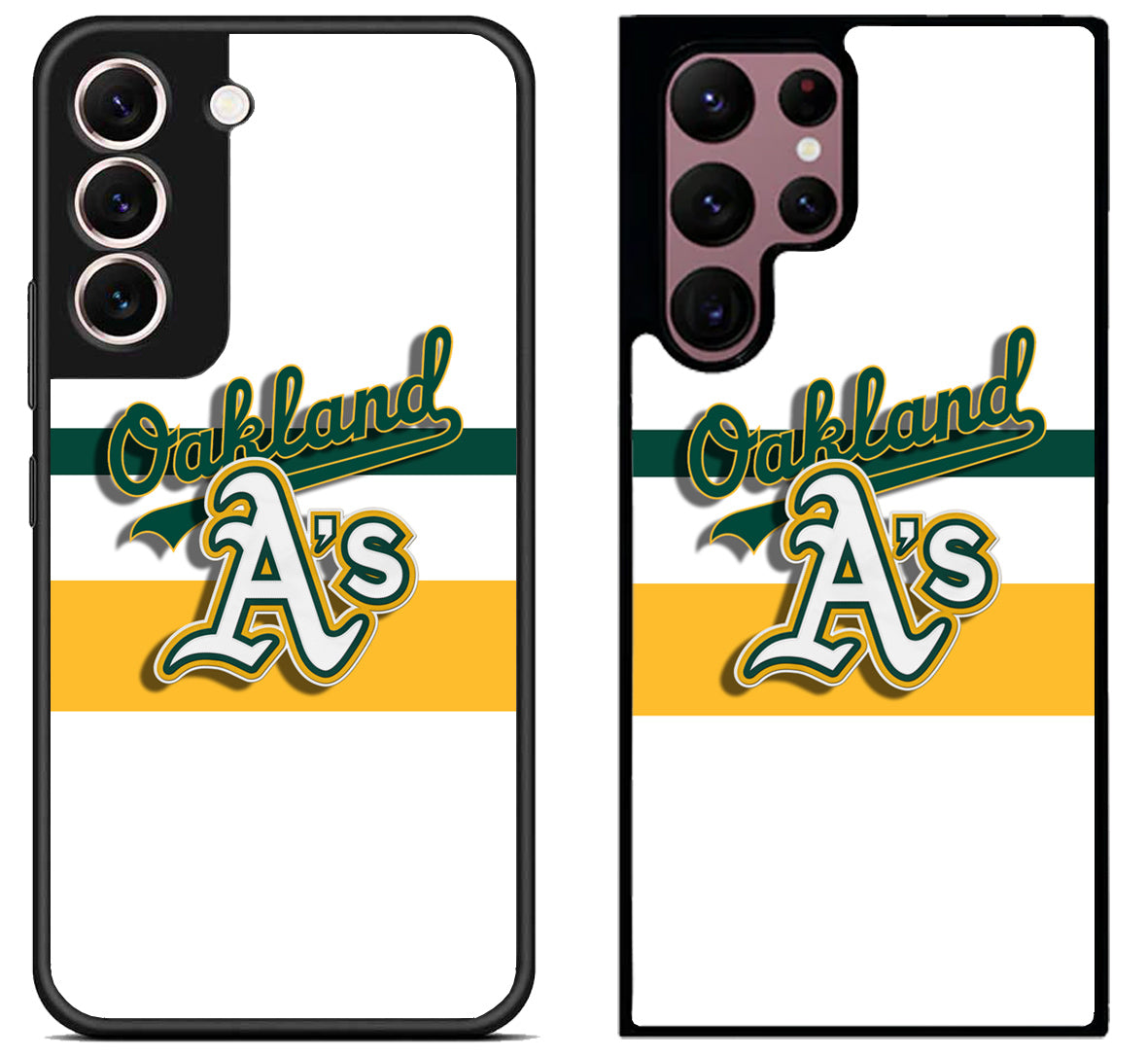Oakland Athletics Logo Stripe Samsung Galaxy S22 | S22+ | S22 Ultra Case