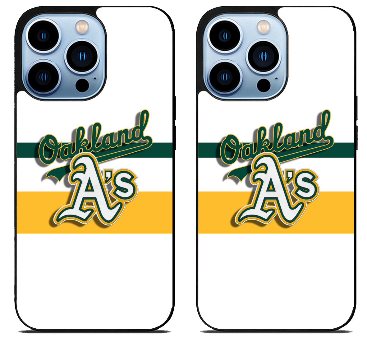 Oakland Athletics Logo Stripe iPhone 15 Pro | iPhone 15 Pro Max Case