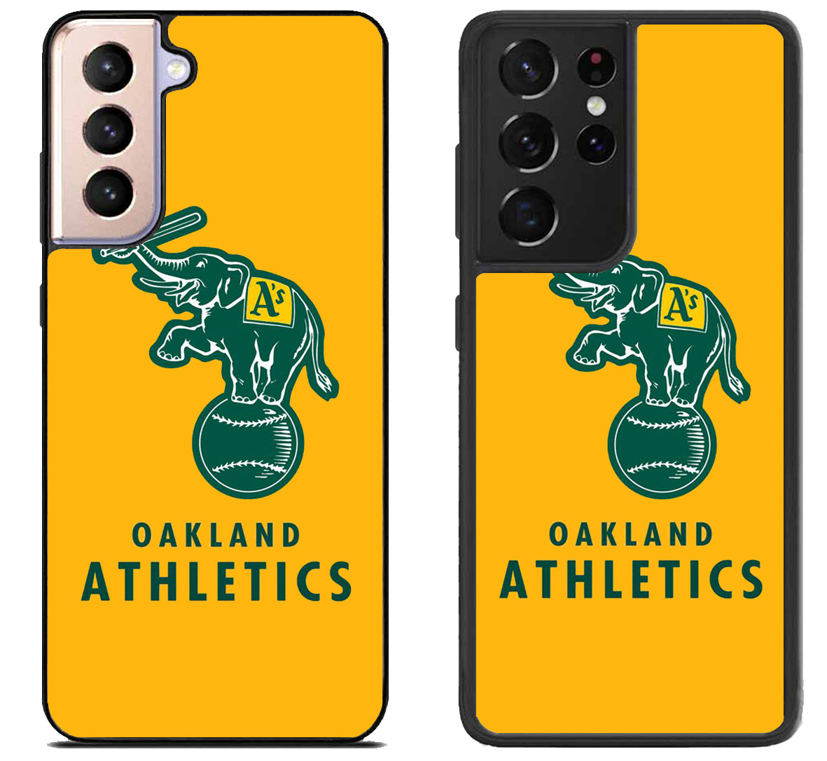 Oakland Athletics Logo Yellow Samsung Galaxy S21 | S21 FE | S21+ | S21 Ultra Case