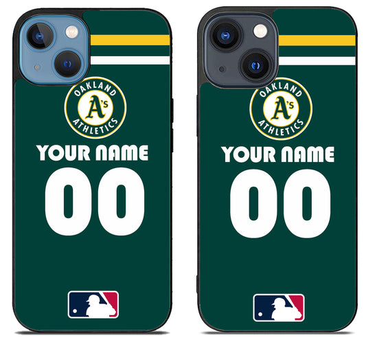 Custom Personalized Oakland Athletics MLB iPhone 15 | iPhone 15 Plus Case