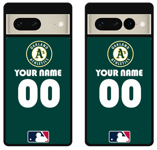 Custom Personalized Oakland Athletics MLB Google Pixel 7 | 7 Pro Case