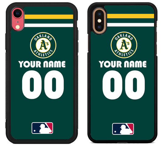 Custom Personalized Oakland Athletics MLB iPhone X | Xs | Xr | Xs Max Case