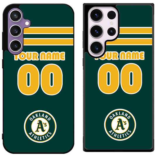 Custom Personalized Oakland Athletics Samsung Galaxy S24 | S24+ | S24 Ultra Case