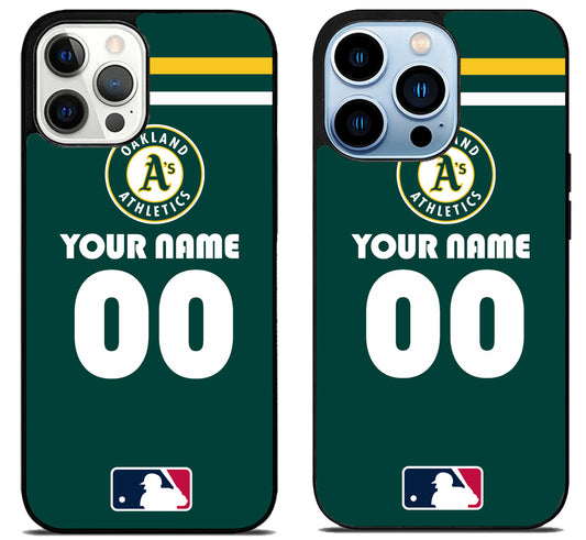 Custom Personalized Oakland Athletics MLB iPhone 15 Pro | iPhone 15 Pro Max Case