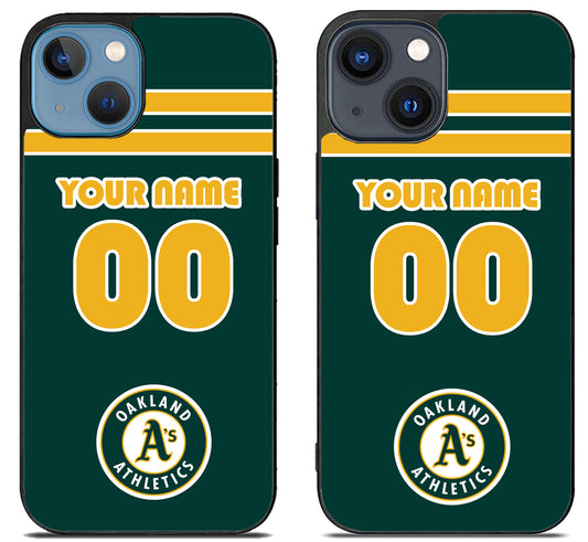 Custom Personalized Oakland Athletics iPhone 15 | iPhone 15 Plus Case