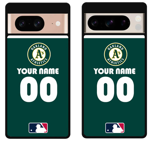 Custom Personalized Oakland Athletics MLB Google Pixel 8 | 8 Pro Case