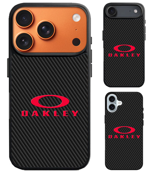 Oakley Logo Carbon iPhone Air | iPhone 17 | 17 Pro | 17 Pro Max Case