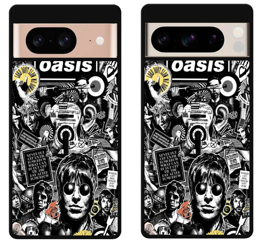 Oasis Logo Collage Google Pixel 8 | 8 Pro Case