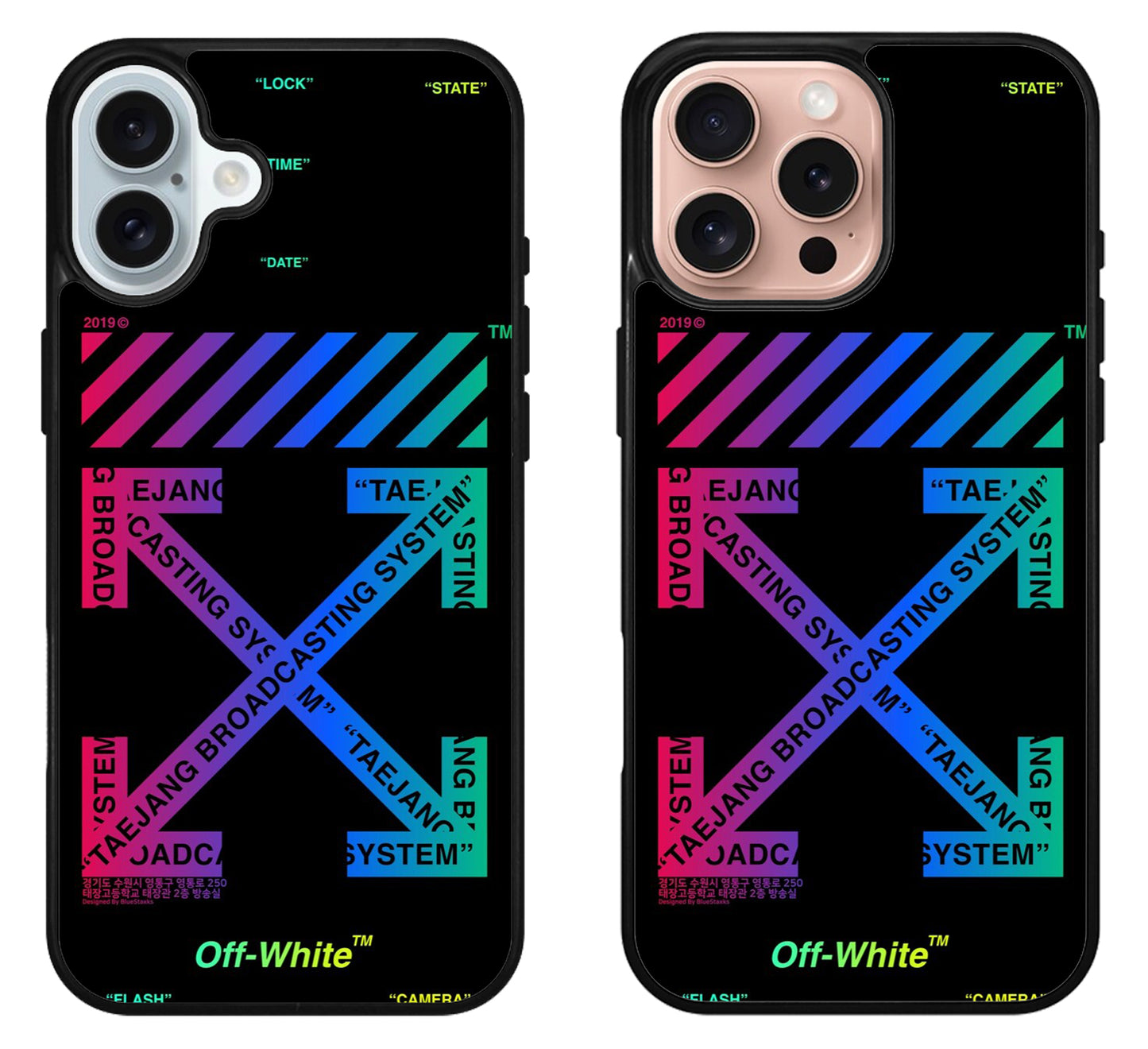 Off White Glow in The Dark iPhone 16 | 16 Plus | 16 Pro | 16 Pro Max Case