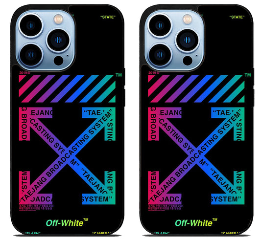 Off White Glow in The Dark iPhone 15 Pro | iPhone 15 Pro Max Case