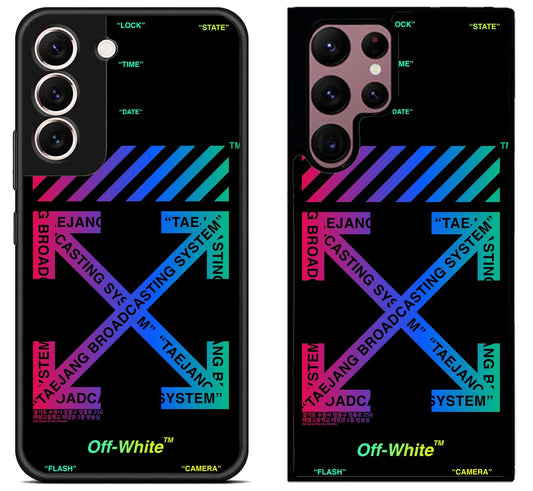 Off White Glow in The Dark Samsung Galaxy S22 | S22+ | S22 Ultra Case